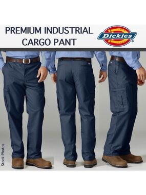 NWT Premium Cargo Industrial Relaxed Fit Dickies Pant LP2372 Dark Navy (W36 L32)